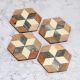 Handmade High Quality Wooden Coasters - Pack of 4